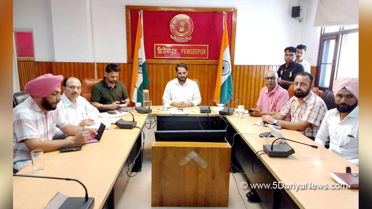 DC Ferozepur, Deputy Commissioner Ferozepur, Ferozepur, Rajesh Dhiman