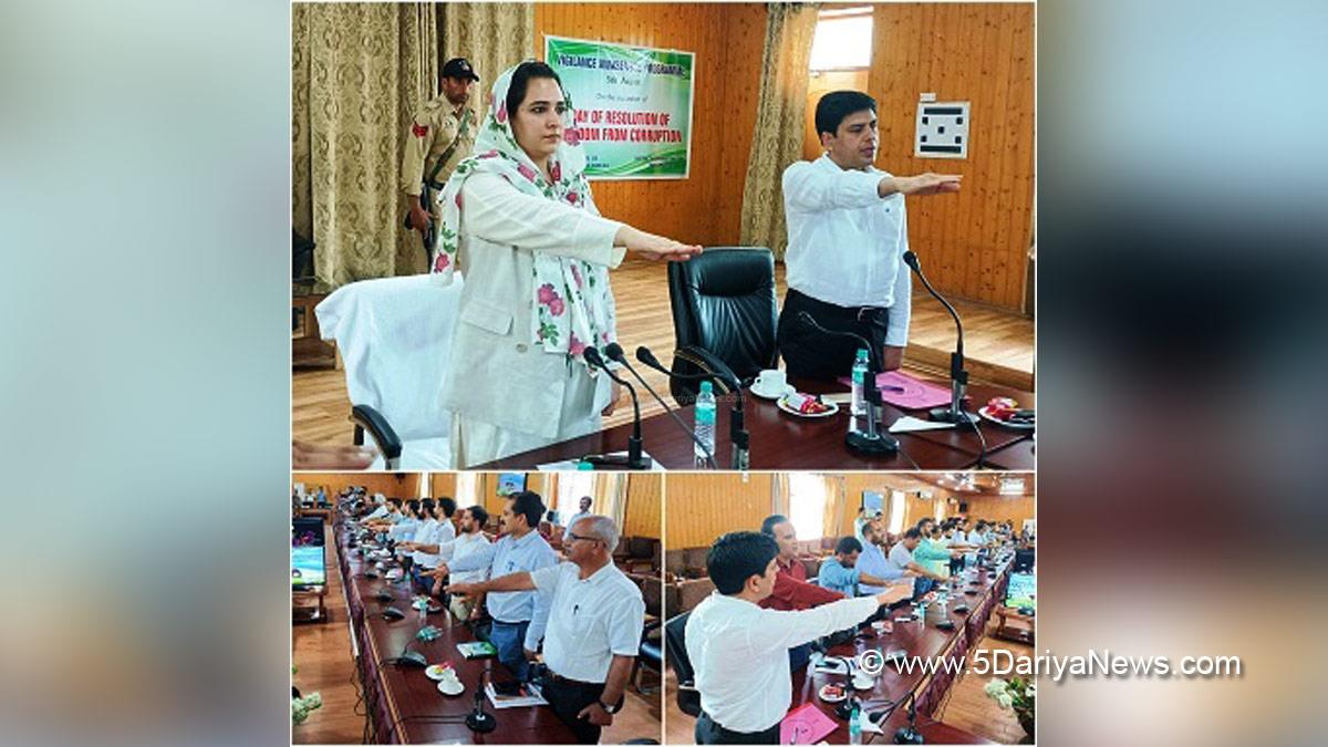 Baramulla, DDC Baramulla, Deputy Commissioner Baramulla, Dr. Syed Sehrish Asgar, Kashmir, Jammu And Kashmir, Jammu & Kashmir, District Administration Baramulla, Corruption Free J&K, Vigilance Awareness Week, Anti Corruption Bureau, Vigilance Awareness Programme