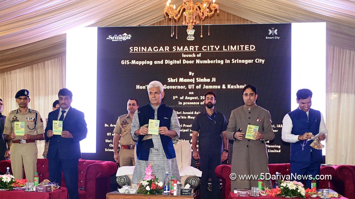 Manoj Sinha, Lieutenant Governor J&K, Raj Bhavan, Jammu, Srinagar, Kashmir, Jammu And Kashmir, Jammu & Kashmir, Srinagar Smart City Limited