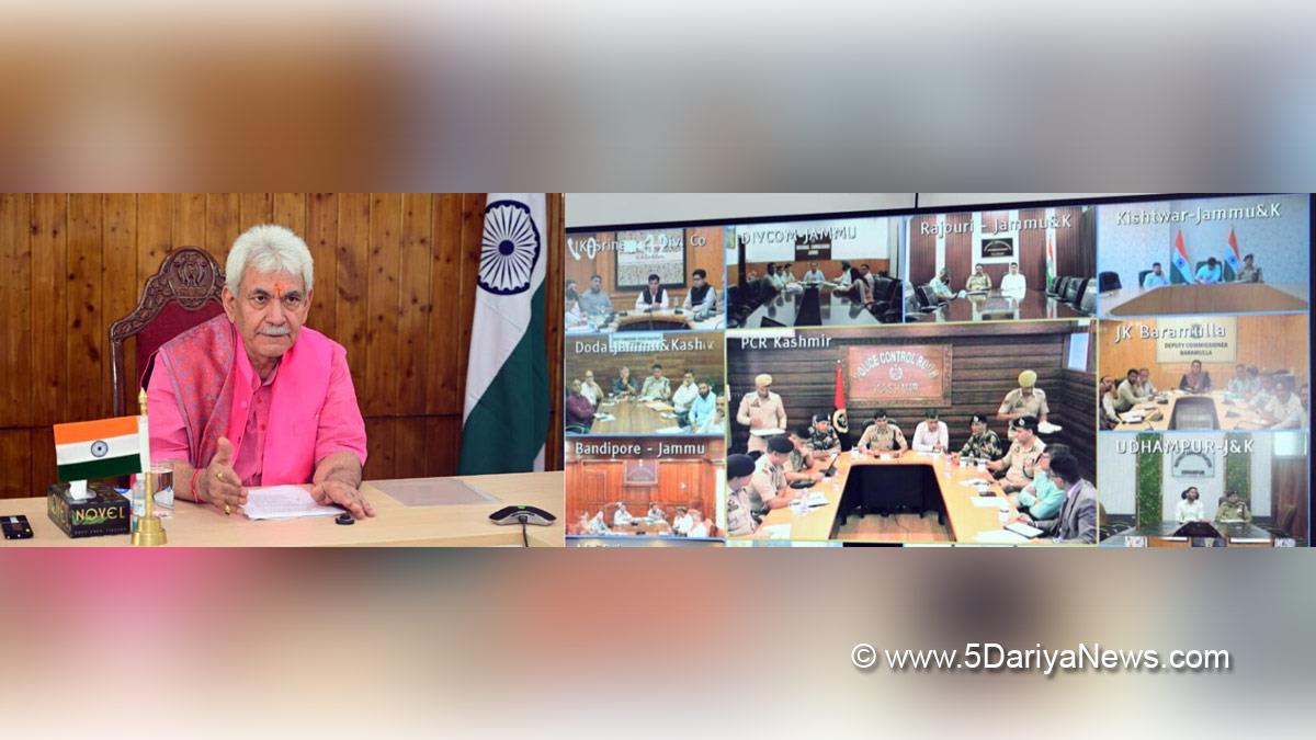 Manoj Sinha, Lieutenant Governor J&K, Raj Bhavan, Jammu, Srinagar, Kashmir, Jammu And Kashmir, Jammu & Kashmir, Dr Arun Kumar Mehta, Dr Mandeep Kumar Bhandari
