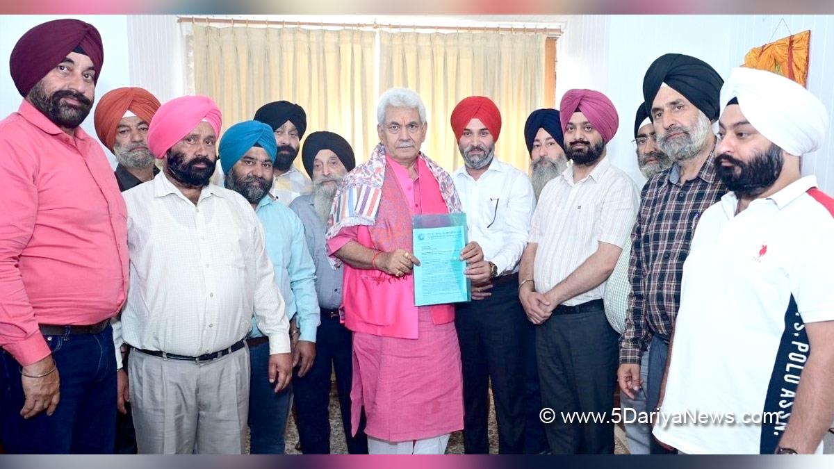 Manoj Sinha, Lieutenant Governor J&K, Raj Bhavan, Jammu, Srinagar, Kashmir, Jammu And Kashmir, Jammu & Kashmir