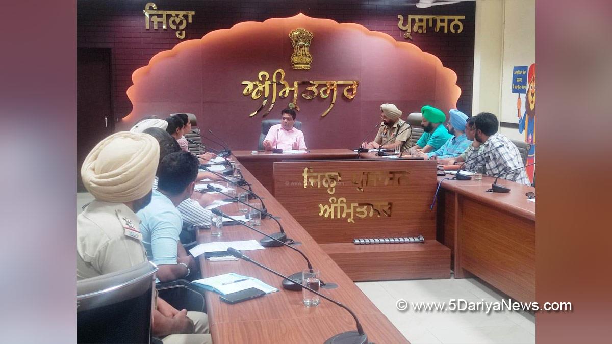 DC Amritsar, Amritsar, Amit Talwar, Deputy Commissioner Amritsar 