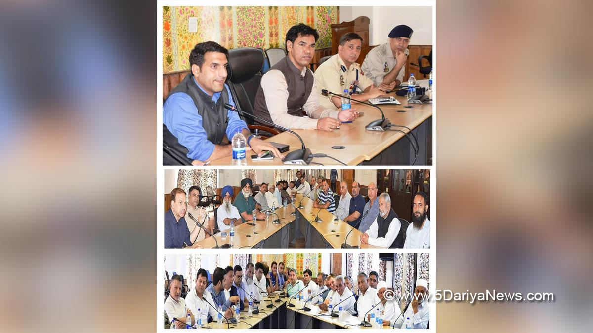 Vijay Kumar Bidhuri, Commissioner Secretary Revenue, Kashmir, Jammu And Kashmir, Jammu & Kashmir, Srinagar, Deputy Commissioner Srinagar, Mohammad Aijaz Asad