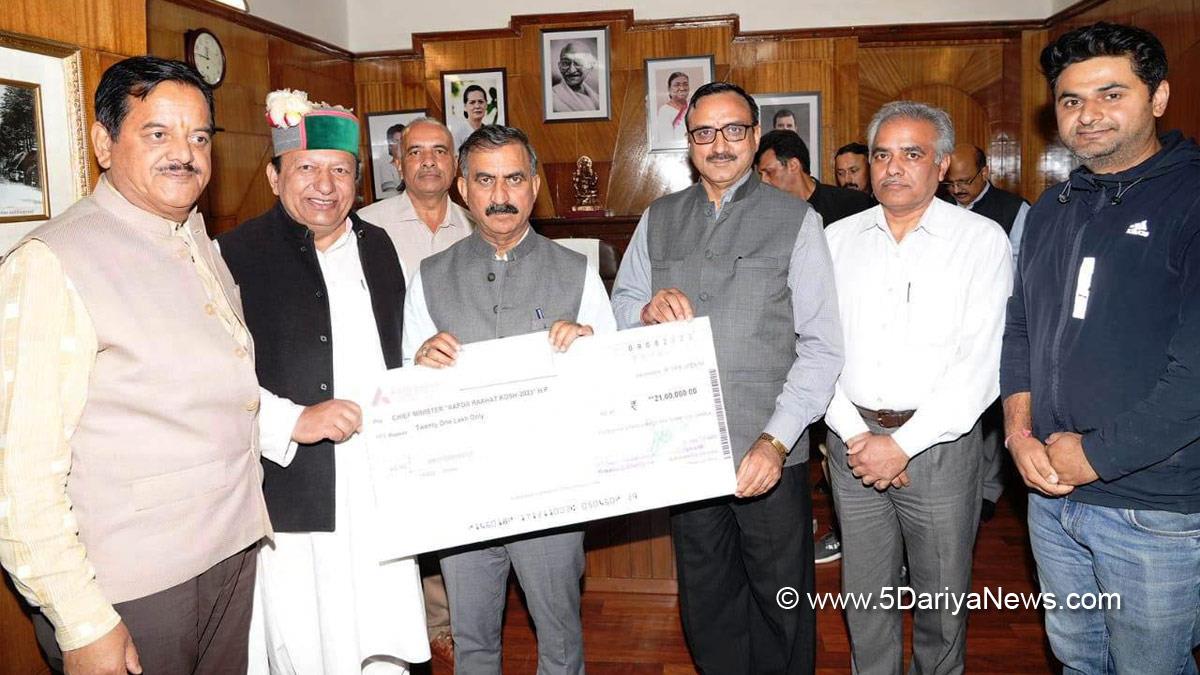 Sukhvinder Singh Sukhu, Himachal Pradesh, Himachal, Congress, Indian National Congress, Himachal Congress, Shimla, Chief Minister of Himachal Pradesh, Sunder Singh Thakur