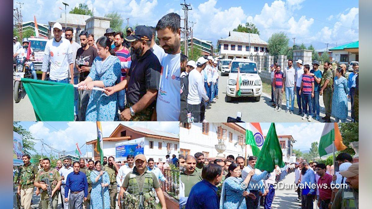 Kupwara, Deputy Commissioner Kupwara, Ayushi Sudan, Kashmir, Jammu And Kashmir, Jammu & Kashmir, District Administration Kupwara, Haji Farooq Ahmad Mir, Meri Maati Mera Desh, Tiranga Rally, Har ghar Tiranga