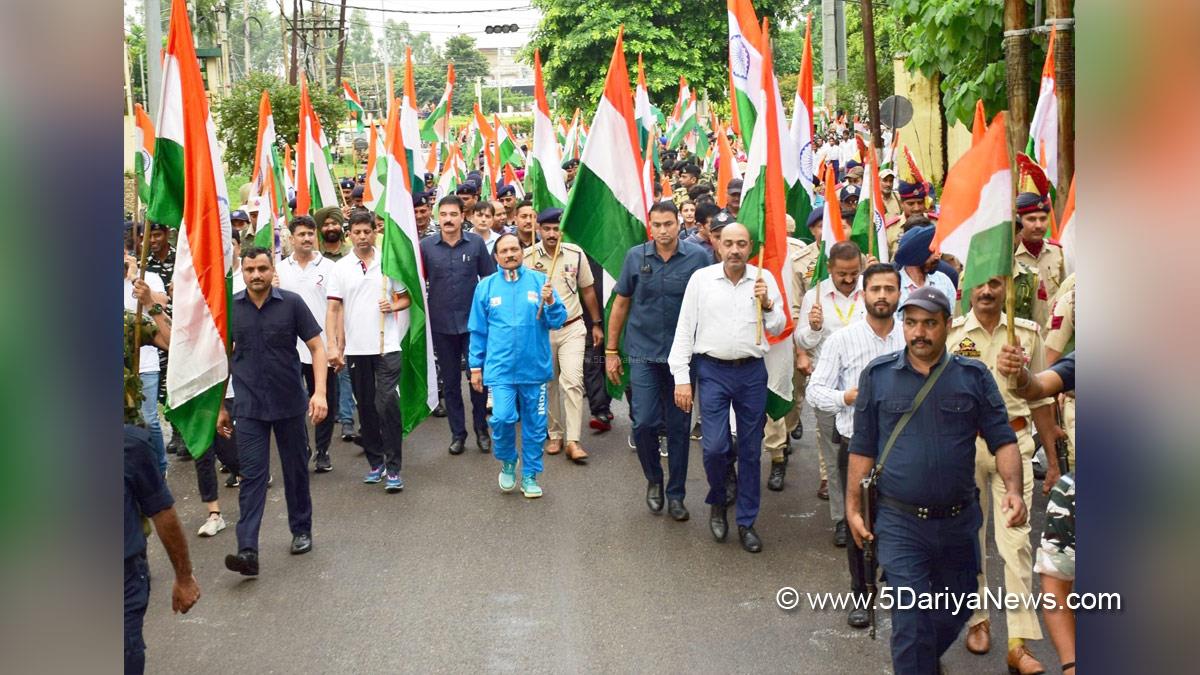 Rajiv Rai Bhatnagar, Rajeev Rai Bhatnagar, Advisor to Lieutenant Governor, Srinagar, Kashmir, Jammu And Kashmir, Jammu & Kashmir, Meri Maati Mera Desh, Tiranga Rally, Har ghar Tiranga