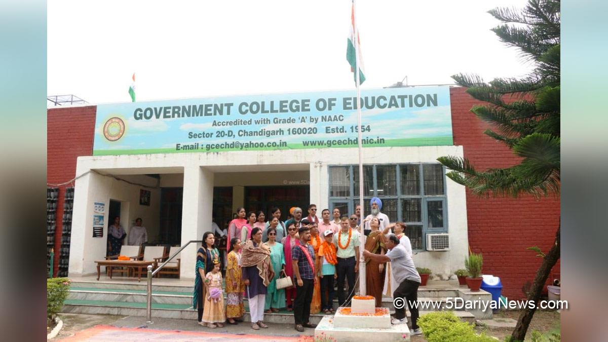 Independence Day, Independence Day of India , Independence Day 2023 , 77th Independence Day 2023, Independence Day India, Indian Flag, Har Ghar Tiranga, 15 august 2023, Government College of Education, Chandigarh
