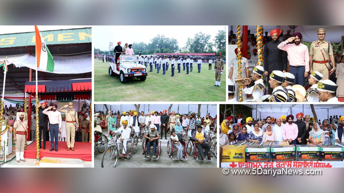 Gurmeet Singh Meet Hayer, Meet Hayer, AAP, Aam Aadmi Party, Aam Aadmi Party Punjab, AAP Punjab, Independence Day, Independence Day of India , Independence Day 2023 , 77th Independence Day 2023, Independence Day India, Indian Flag, Har Ghar Tiranga, 15 august 2023