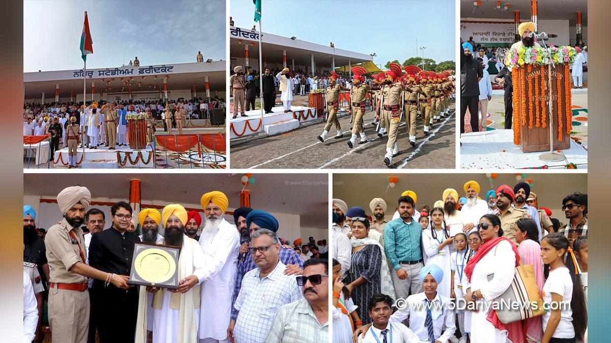 Gurmeet Khudian, Gurmeet Singh Khudian, AAP, Aam Aadmi Party, Aam Aadmi Party Punjab, AAP Punjab, Gurdit Singh Sekhon, Independence Day, Independence Day of India , Independence Day 2023 , 77th Independence Day 2023, Independence Day India, Indian Flag, Har Ghar Tiranga, 15 august 2023