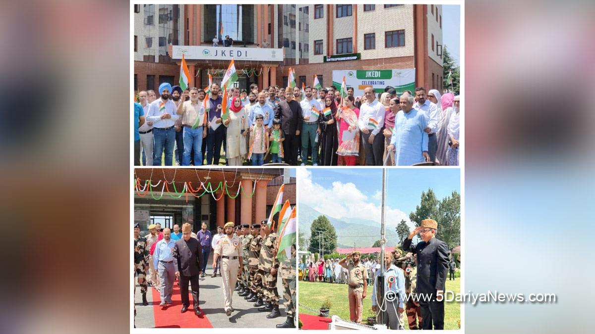Ajaz Ahmad Bhat, Jammu and Kashmir Entrepreneurship Development Institute, JKEDI, Kashmir, Jammu And Kashmir, Jammu & Kashmir, Independence Day, Independence Day of India, Independence Day 2023, 77th Independence Day 2023, Independence Day India, Indian Flag, Har Ghar Tiranga, 15 august 2023