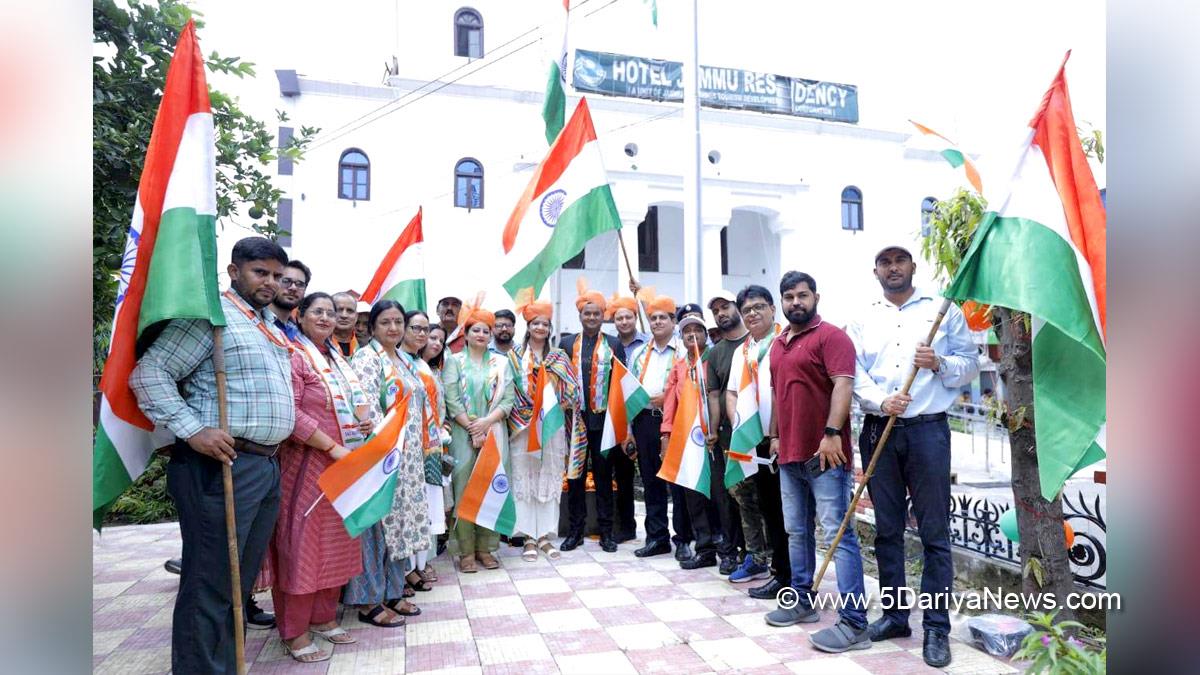Tourism, Jammu And Kashmir, Jammu & Kashmir, Jammu Director Tourism Jammu Vivekanand Rai, Jammu & Kashmir Tourism Department, Independence Day, Independence Day of India, Independence Day 2023, 77th Independence Day 2023, Independence Day India, Indian Flag, Har Ghar Tiranga, 15 august 2023