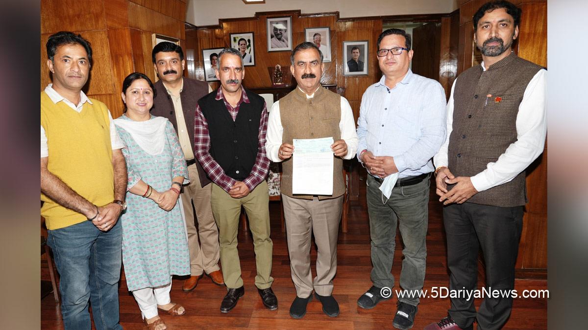 Sukhvinder Singh Sukhu, Himachal Pradesh, Himachal, Congress, Indian National Congress, Himachal Congress, Shimla, Chief Minister of Himachal Pradesh, Aapda Rahat Kosh