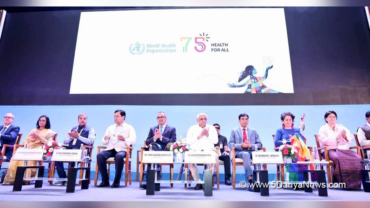 Sarbananda Sonowal, BJP, Bharatiya Janata Party, Union Minister of Ports Shipping and Waterways, Mansukh Mandaviya, Union Minister of Health & Family Welfare, Bhupendra Patel, Dr. Mahendra Munjapara