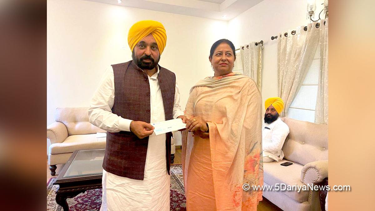Bhagwant Mann, AAP, Aam Aadmi Party, Aam Aadmi Party Punjab, AAP Punjab, Government of Punjab, Punjab Government, Punjab, Chief Minister Of Punjab, Rajinder Pal Kaur Chhina