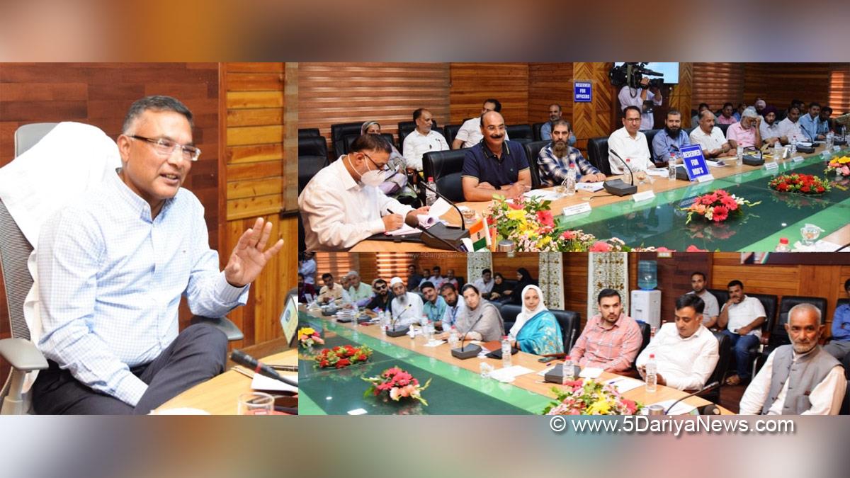 Shailendra Kumar, Principal Secretary Public Works Department, Srinagar, Kashmir, Jammu And Kashmir, Jammu & Kashmir