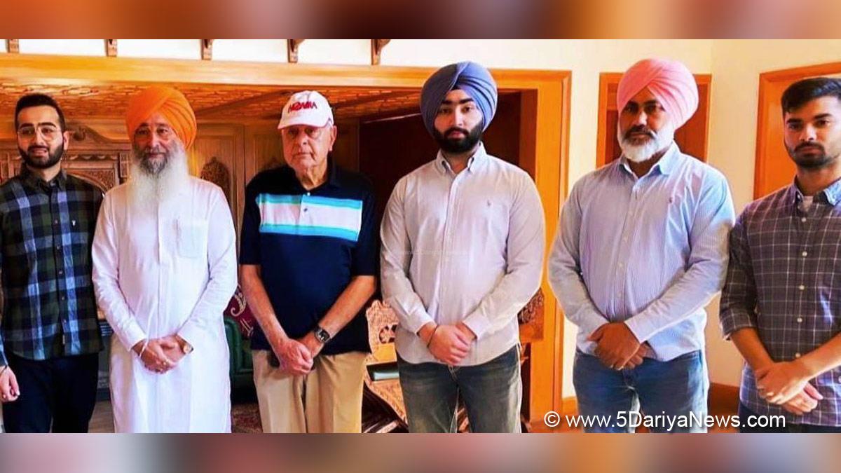 Ravinder Singh Brahmpura, Dr  Farooq Abdullah, Dr. Farooq Abdullah, Jammu and Kashmir National Conference, National Conference, Srinagar, Kashmir, Jammu And Kashmir, Jammu & Kashmir