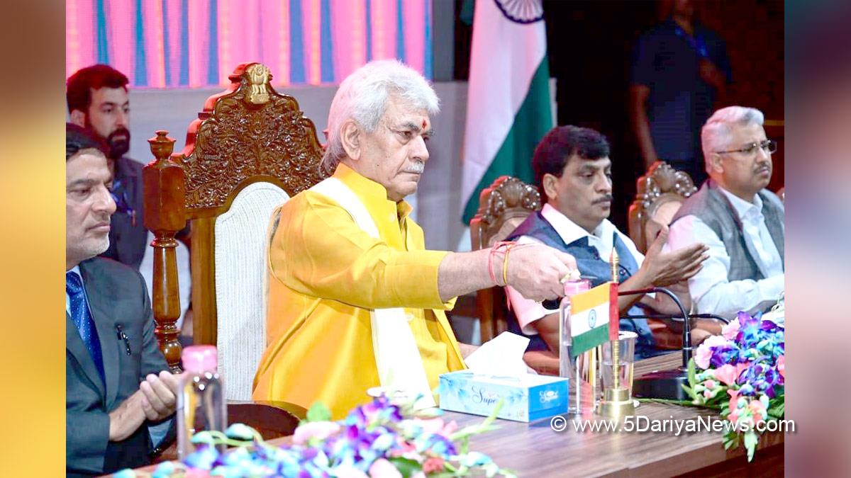 Manoj Sinha, Lieutenant Governor J&K, Raj Bhavan, Jammu, Srinagar, Kashmir, Jammu And Kashmir, Jammu & Kashmir, Dr Mandeep Kumar Bhandari, Vijay Bidhuri, Akshay Labroo