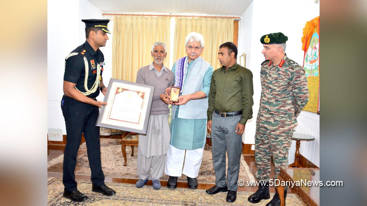 Manoj Sinha, Lieutenant Governor J&K, Raj Bhavan, Jammu, Srinagar, Kashmir, Jammu And Kashmir, Jammu & Kashmir, Mohammad Umar Dar