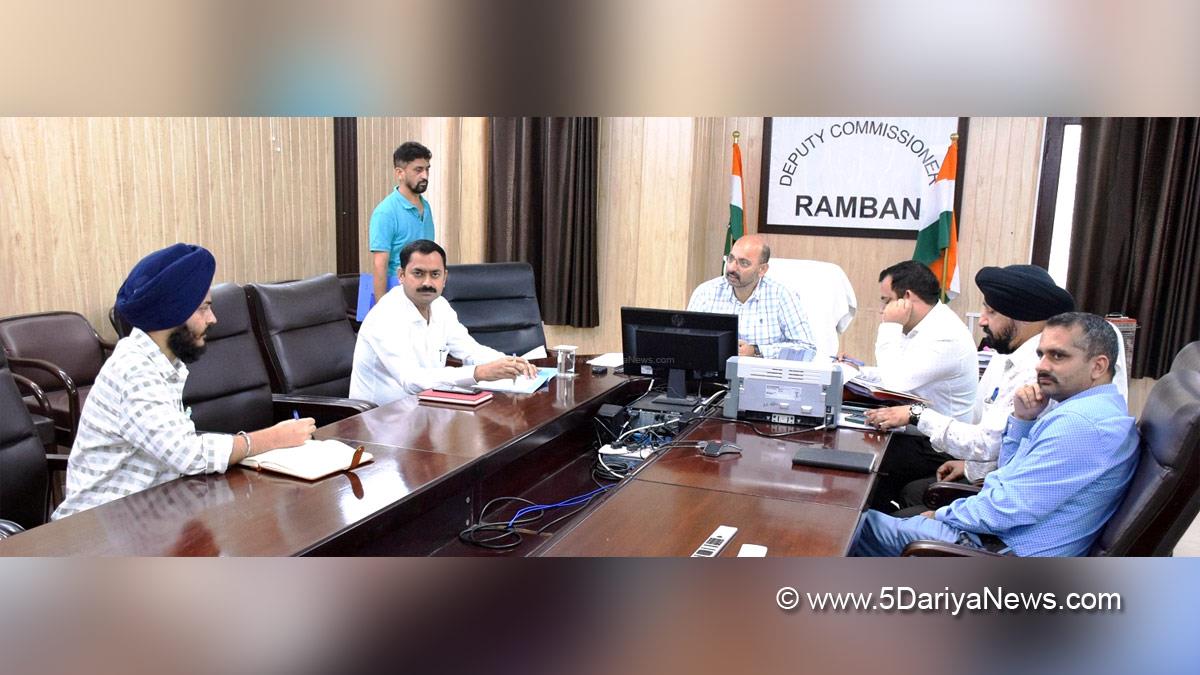 Ramban, Deputy Commissioner Ramban, Mussarat Islam, Mussarat ul-Islam, Kashmir, Jammu And Kashmir, Jammu & Kashmir, District Administration Ramban, National Hydroelectric Power Corporation, NHPC, Sawalkot Hydroelectric Project