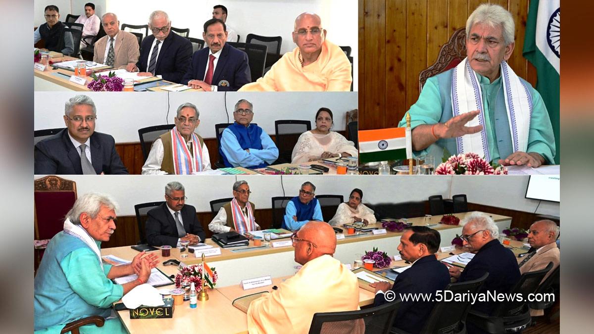 Manoj Sinha, Lieutenant Governor J&K, Raj Bhavan, Jammu, Srinagar, Kashmir, Jammu And Kashmir, Jammu & Kashmir, Shri Amarnathji Shrine Board, SASB