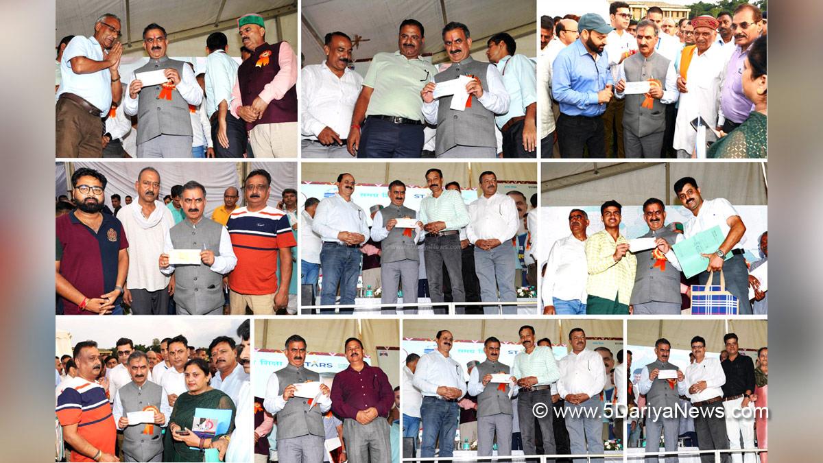 Sukhvinder Singh Sukhu, Himachal Pradesh, Himachal, Congress, Indian National Congress, Himachal Congress, Shimla, Chief Minister of Himachal Pradesh, Aapda Rahat Kosh