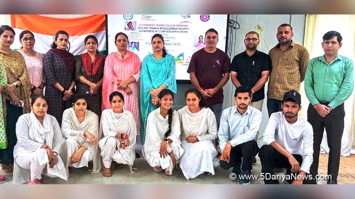 Samba, GDC Ramgarh, Kashmir, Jammu And Kashmir, Jammu & Kashmir, District Administration Samba, Dr. Aditi Khajuria