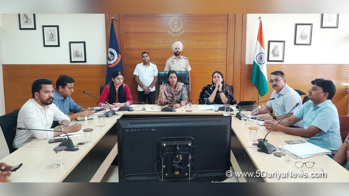 DC Mohali, Aashika Jain, Deputy Commissioner Mohali, S.A.S. Nagar, S.A.S. Nagar Mohali, Mohali, Sahibzada Ajit Singh Nagar