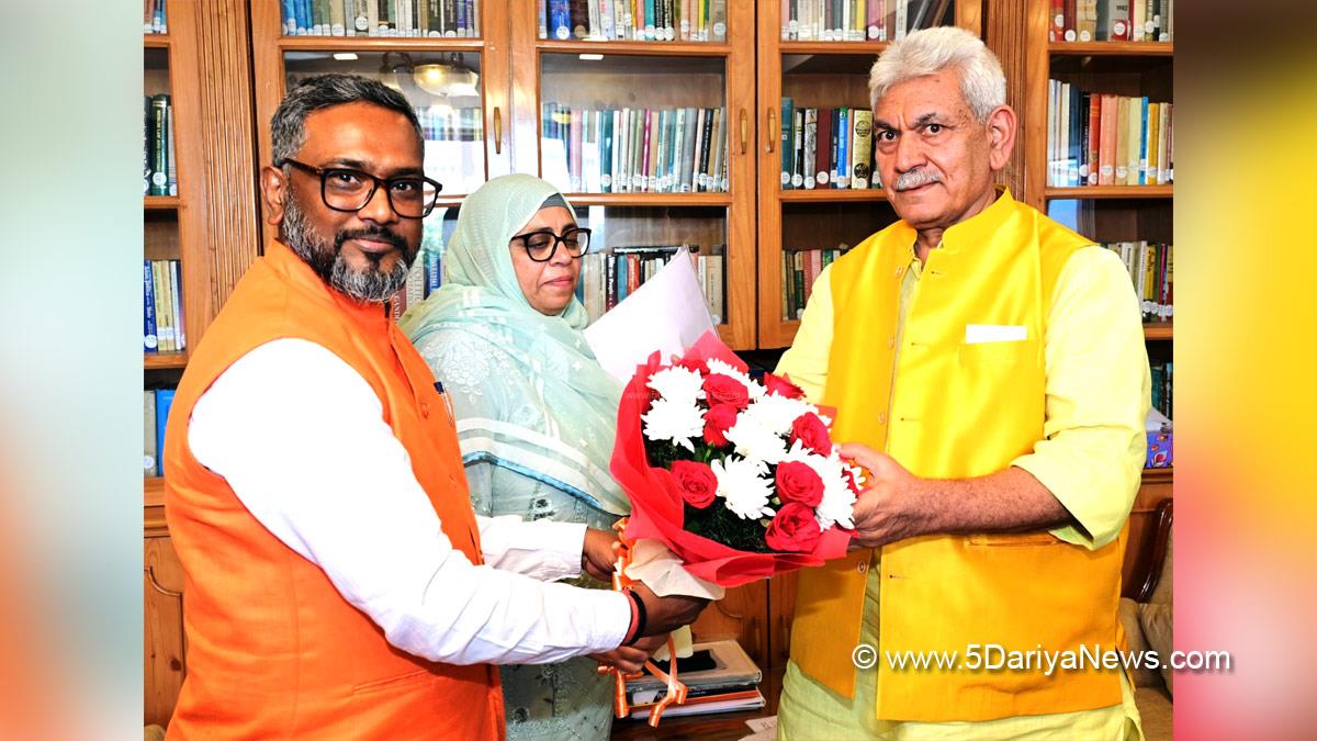 Manoj Sinha, Lieutenant Governor J&K, Raj Bhavan, Jammu, Srinagar, Kashmir, Jammu And Kashmir, Jammu & Kashmir, PMTBMBA