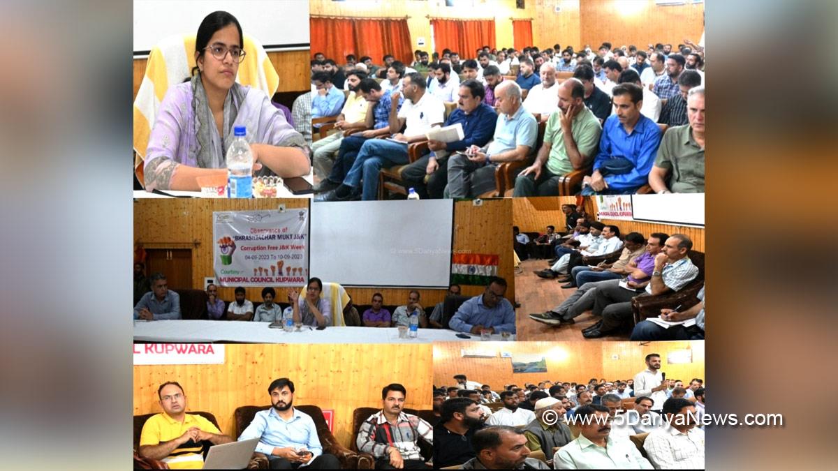 Kupwara, Deputy Commissioner Kupwara, Ayushi Sudan, Kashmir, Jammu And Kashmir, Jammu & Kashmir, District Administration Kupwara, Bhrashtachar Mukt J&K celebrations, Bhrashtachar Mukt J&K, Brashtachar Mukt J&K Week
