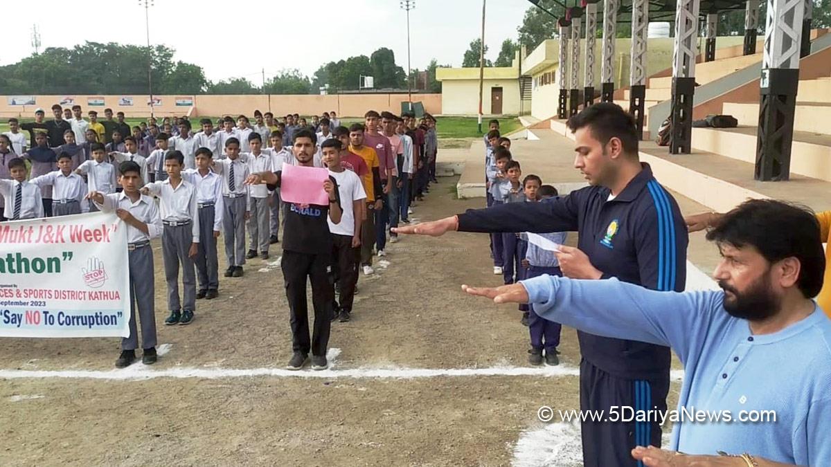Kathua, DDC Kathua, District Development Commissioner Kathua, Rakesh Minhas, Kashmir, Jammu And Kashmir, Jammu & Kashmir, District Administration Kathua, Bhrashtachar Mukt J&K celebrations, Bhrashtachar Mukt J&K, Brashtachar Mukt J&K Week