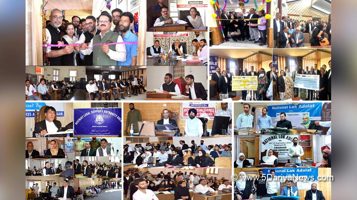 Lok Adalat, Judiciary, National Legal Services Authority, J&K State Legal Services Authority, National Lok Adalat, J&K Legal Services Authority, Kashmir, Jammu And Kashmir, Jammu & Kashmir, Srinagar, Justice Tashi Rabstan