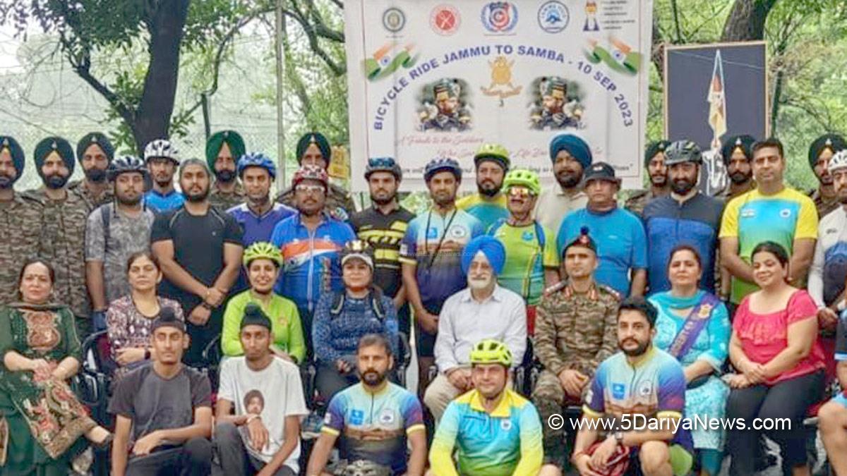 Bicycle Rally, 1965 Indo Pak War Heroes, Samba, Kashmir, Jammu And Kashmir, Jammu & Kashmir, Brig Harcharan Singh