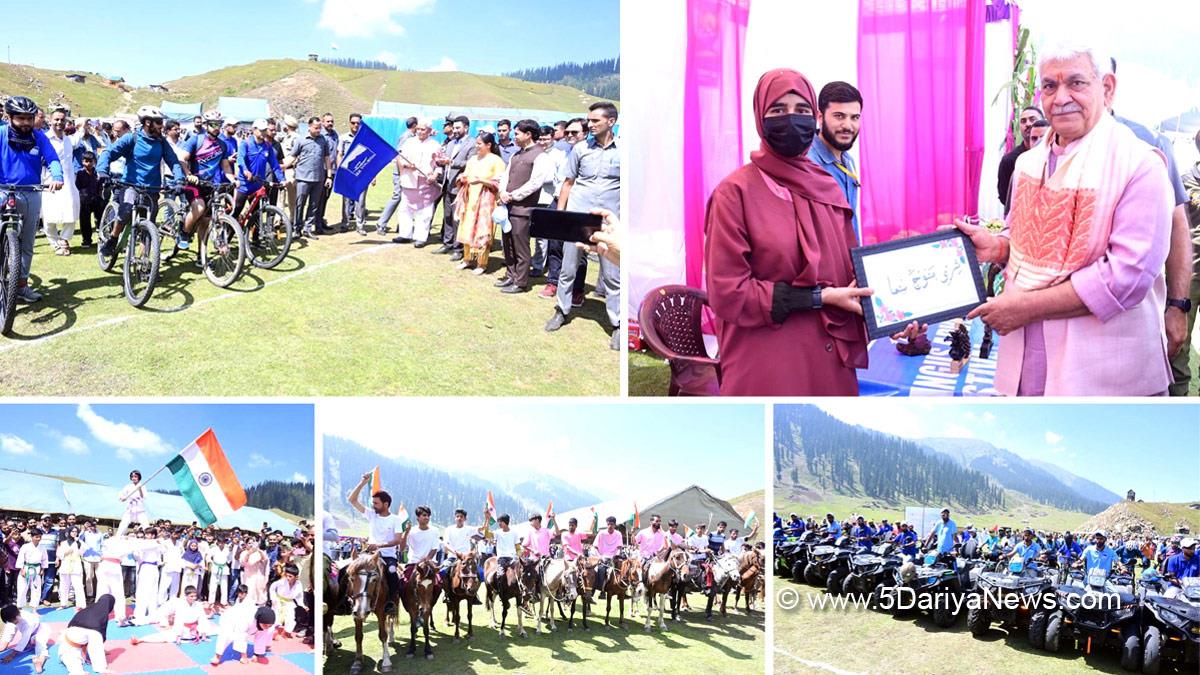 Manoj Sinha, Lieutenant Governor J&K, Raj Bhavan, Jammu, Srinagar, Kashmir, Jammu And Kashmir, Jammu & Kashmir, Bangus Adventure Festival, Kupwara, Deputy Commissioner Kupwara, Ayushi Sudan, District Administration Kupwara