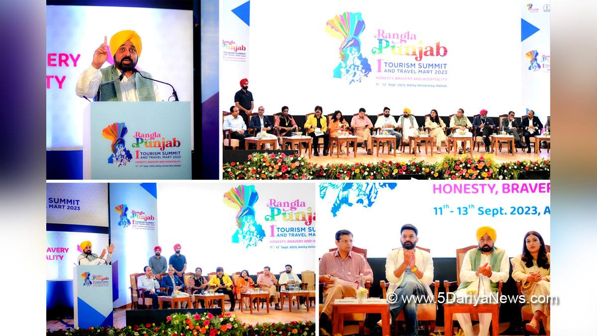 Bhagwant Mann, AAP, Aam Aadmi Party, Aam Aadmi Party Punjab, AAP Punjab, Government of Punjab, Punjab Government, Punjab, Chief Minister Of Punjab, Anmol Gagan Mann, Anmol Gagan Maan, Tourism Summit, Tourism Summit and Travel Mart, Kapil Sharma, Sunil Pal,Ramoji Film city, EV Rao, S.A.S.Nagar, Mohali, S.A.S. Nagar Mohali, Sahibzada Ajit Singh Nagar