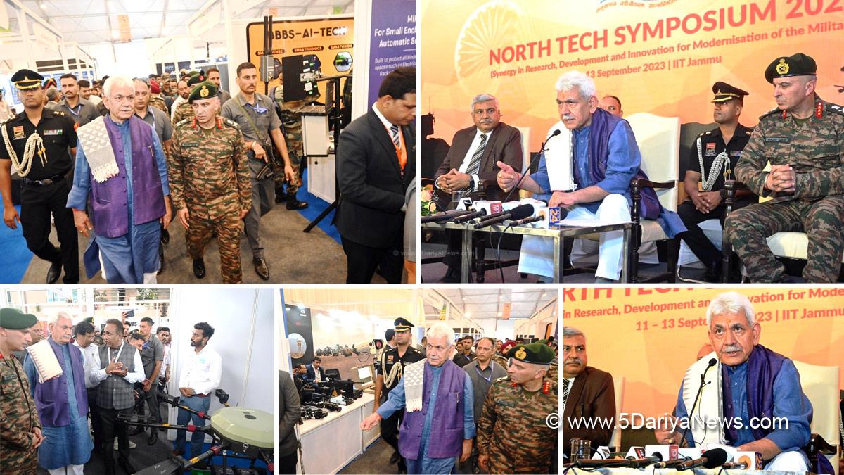 Manoj Sinha, Lieutenant Governor J&K, Raj Bhavan, Jammu, Srinagar, Kashmir, Jammu And Kashmir, Jammu & Kashmir, North Tech Symposium 2023