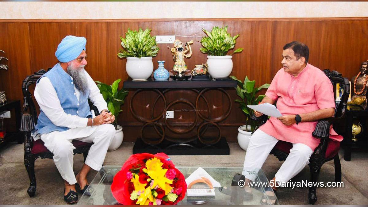 Nitin Gadkari, BJP, Bharatiya Janata Party, Union Minister of Road Transport & Highways, Kultar Singh Sandhwan, AAP, Aam Aadmi Party, AAP Punjab, Aam Aadmi Party Punjab, Government of Punjab, Punjab Government