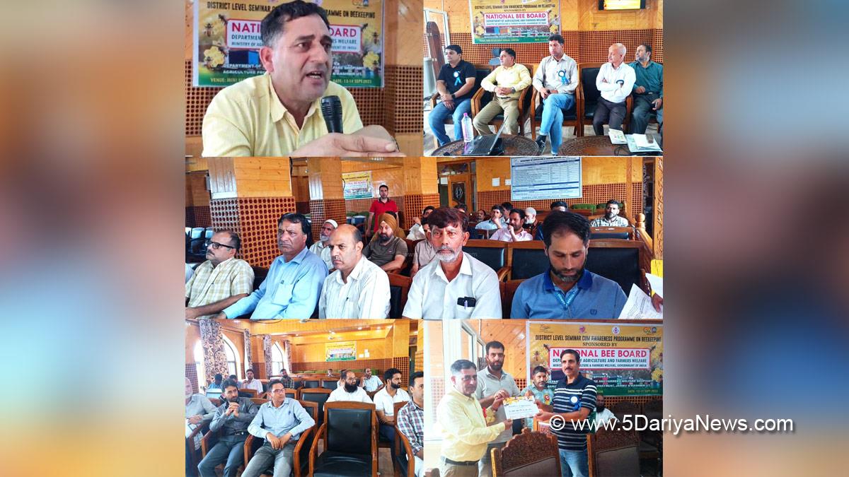 Shopian, Kashmir, Jammu And Kashmir, Jammu & Kashmir, District Administration Shopian, National Beekeeping and Honey Mission, NBHM, Holistic Agriculture Development Programme, HADP
