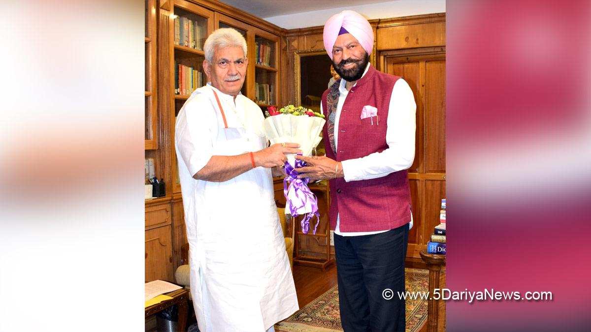Manoj Sinha, Lieutenant Governor J&K, Raj Bhavan, Jammu, Srinagar, Kashmir, Jammu And Kashmir, Jammu & Kashmir, Rana Gurmit Singh Sodhi