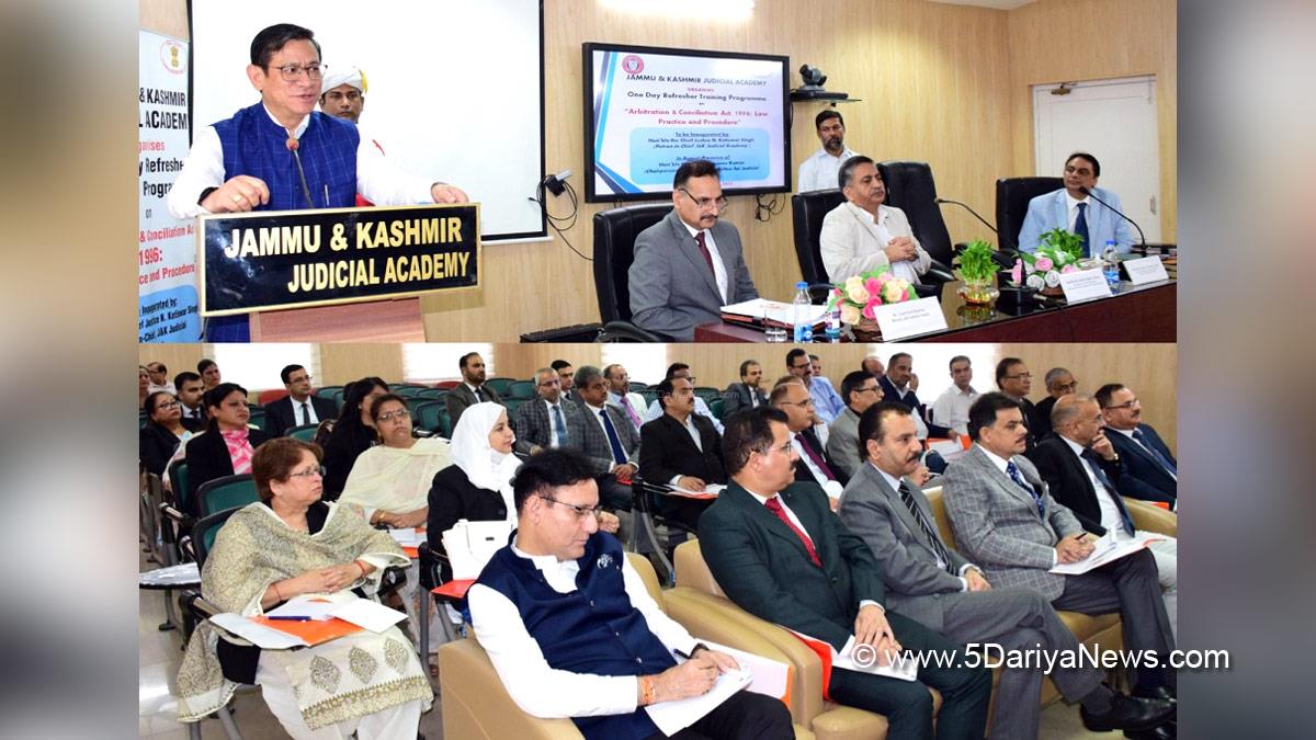 Judiciary, N. Kotiswar Singh, Kashmir, Jammu And Kashmir, Jammu & Kashmir, Jammu, J&K Judicial Academy, Justice Sanjeev Kumar, Justice Javed Iqbal Wani, Justice Rahul Bharti,  Justice Moksha Kazmi
