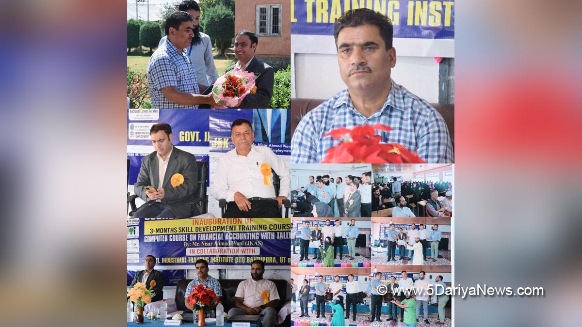 Bandipora, Director Employment, Nisar Ahmad Wani, Jammu And Kashmir, Jammu & Kashmir