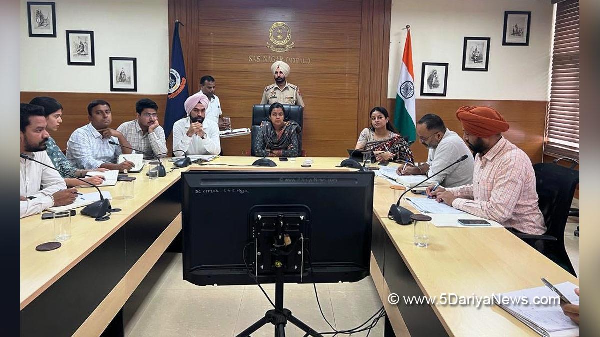 DC Mohali, Aashika Jain, Deputy Commissioner Mohali, S.A.S. Nagar, S.A.S. Nagar Mohali, Mohali, Sahibzada Ajit Singh Nagar