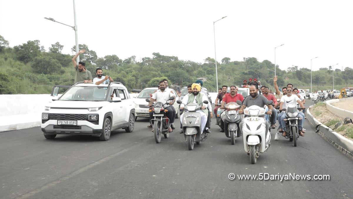Harjot Singh Bains, AAP, Aam Aadmi Party, Aam Aadmi Party Punjab, AAP Punjab, Government of Punjab, Punjab Government, Nangal flyover, Nangal 