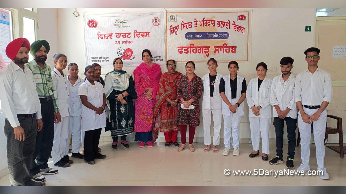 Health, Civil Surgeon, Fatehgarh Sahib, World Heart Day