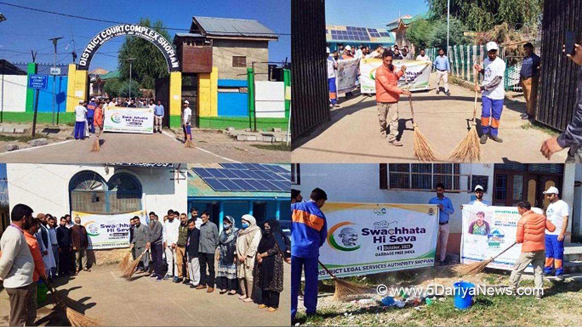 Shopian, Kashmir, Jammu And Kashmir, Jammu & Kashmir, DLSA Shopian, Swachhta Hi Seva, Indian Swachhta League 2.0, Swachhta League 2.0, India Vs Garbage, Garbage Free India, Indian Swachhata League, Swachhata Hi Seva, Youth Vs Garbage, Swachh Bharat, Swachh Bharat Mission, Swachhta Pakhwada, Ek Tareekh Ek Gahanta Ek Saath
