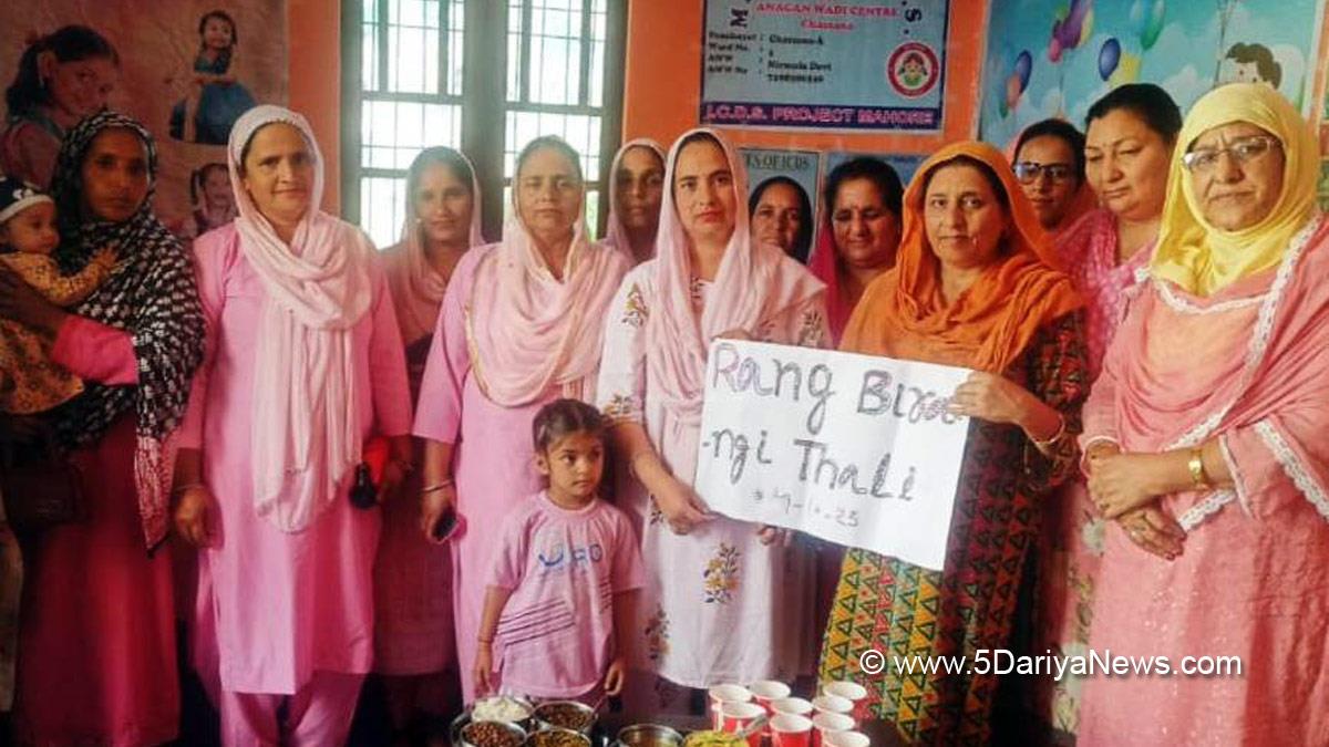 Anwar Banday, Reasi, Sankalp Saptah, Kashmir, Jammu And Kashmir, Jammu & Kashmir, Poshan Project Chassana Reasi, Suposhit Parivar, Poshan Melas, Santulit Aahar, Mera Paushtik Bageecha, Sampoorna Swastha