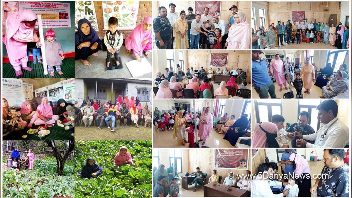 Kishtwar, Kashmir, Jammu And Kashmir, Jammu & Kashmir, District Administration Kishtwar, Sankalp Saptah, Suposhit Parivar, Poshan Melas, Santulit Aahar, Mera Paushtik Bageecha, Sampoorna Swastha
