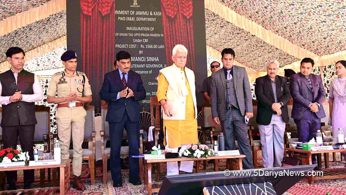 Manoj Sinha, Lieutenant Governor J&K, Raj Bhavan, Jammu, Srinagar, Kashmir, Jammu And Kashmir, Jammu & Kashmir