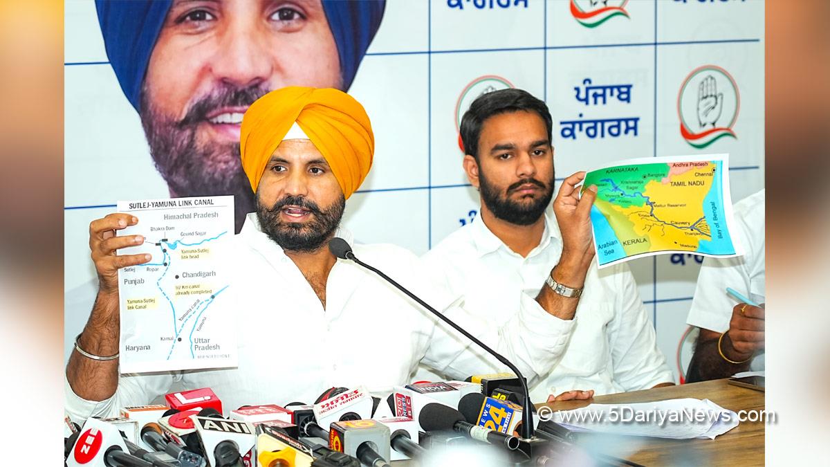 Amrinder Singh Raja Warring, Congress, Punjab Congress, Amarinder Singh Raja Warring, SYL Canal, Sutlej Yamuna Link Canal