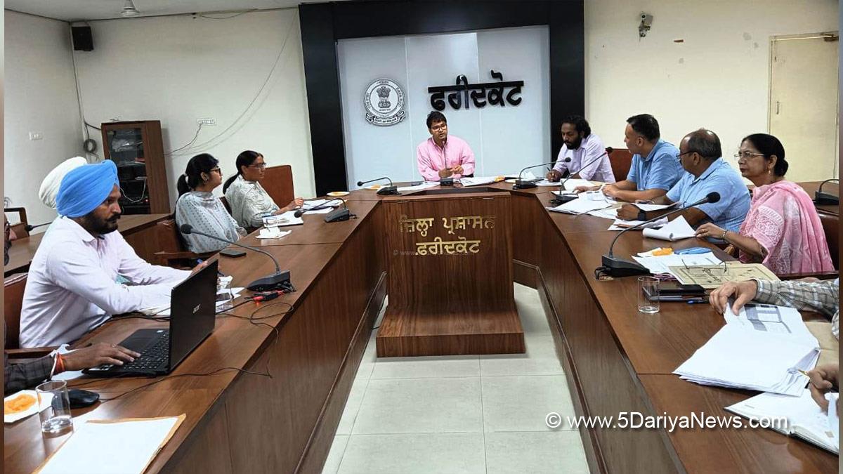 DC Faridkot, Vinit Kumar, Deputy Commissioner Faridkot, Faridkot 