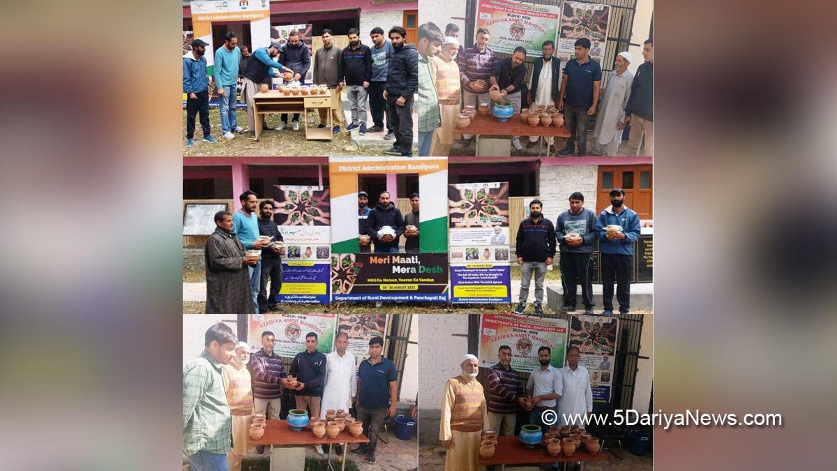 Bandipora, Kashmir, Jammu And Kashmir, Jammu & Kashmir, Meri Maati Mera Desh, Amrit Kalash Yatra